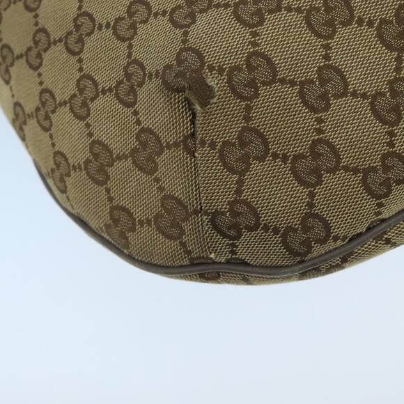 GUCCI Sherry Line GG Canvas Shoulder Bag Beige Gray Pink - Picture 14 of 16